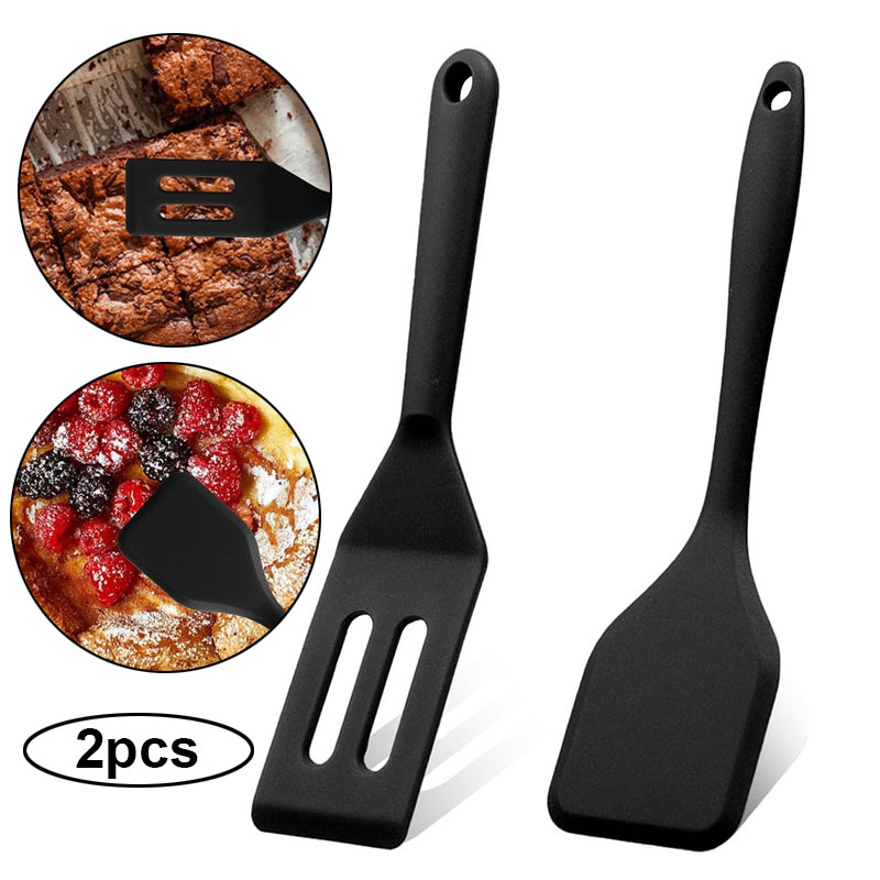 Okonomiyaki Spatula - 2pcs 미니 실리콘 브라우니 서빙 주걱