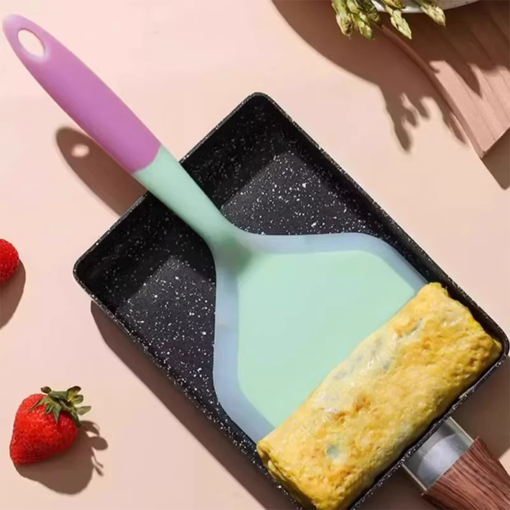 Okonomiyaki Spatula - 실리콘 주걱 넓은 팬케이크 터너 논스틱