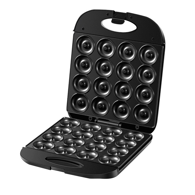 Mini Pancake Griddle - 대형 16홀 도넛 메이커 가정용 아침