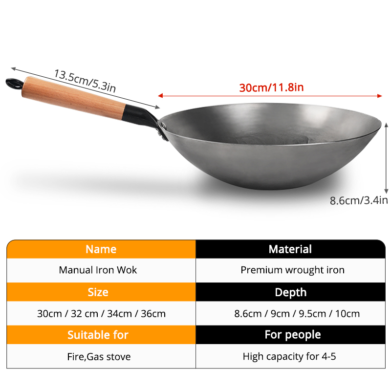 중국 철 웍 수제 단조 냄비, 코팅되지 않은 조리기구, - Cast Iron Corn 리뷰 및 가격