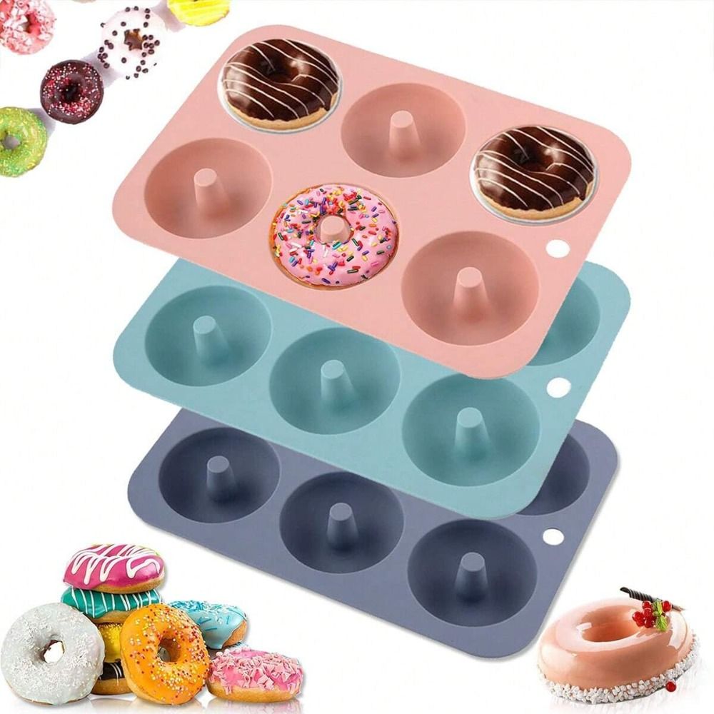 새로운 실리콘 도넛 몰드 고온 방지 논스틱 베이킹 팬  - Donut Mold Silicone 리뷰 및 가격